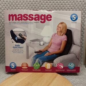Massage Chair 5 Massagers Full Size Seat Topper 3 Zones